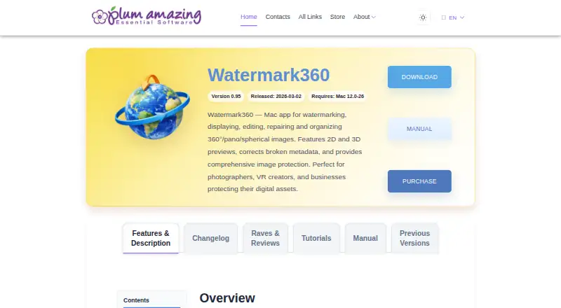 The Watermark360 homepage
