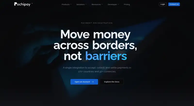 The Pochipay homepage