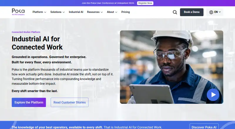 The Poka homepage