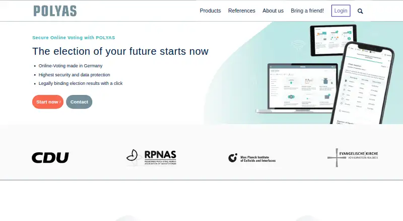 The POLYAS homepage