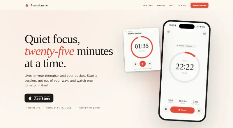 The Pomodorome homepage