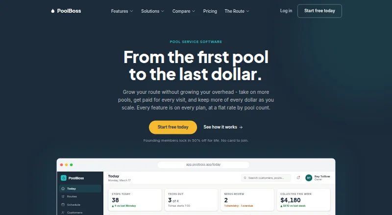 The PoolBoss homepage