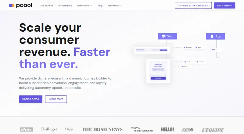 The Poool homepage