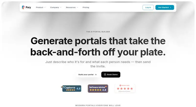The Pory homepage