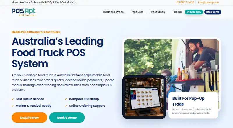 The POSApt homepage