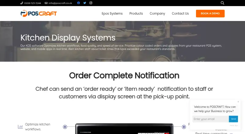 The Poscraft KDS homepage