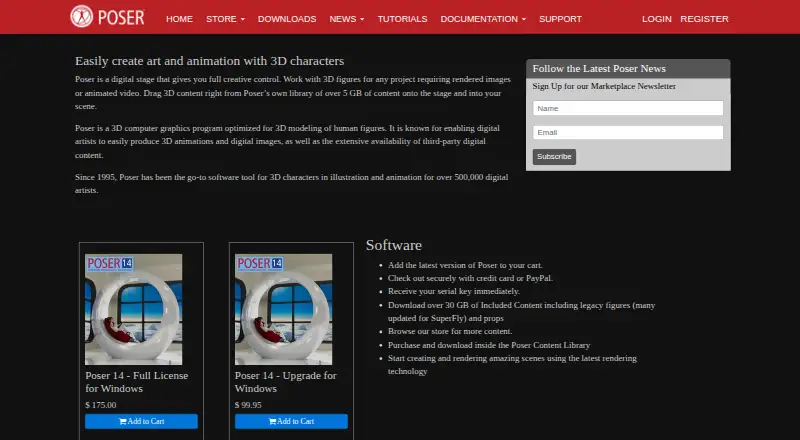 The Poser homepage