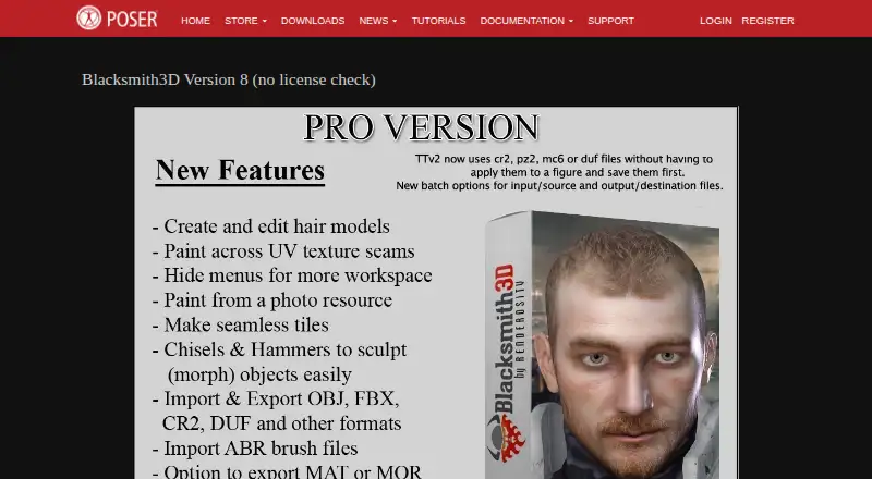 The Blacksmith3D homepage
