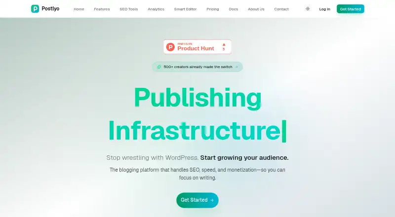 The Postlyo homepage