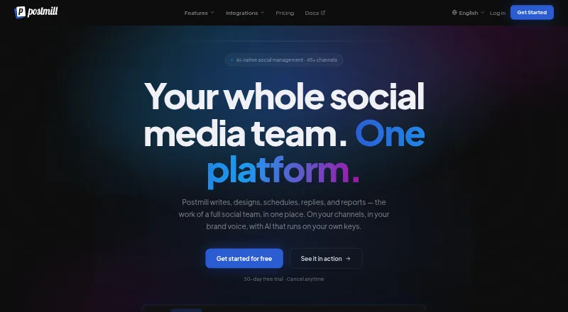 The Postmill homepage