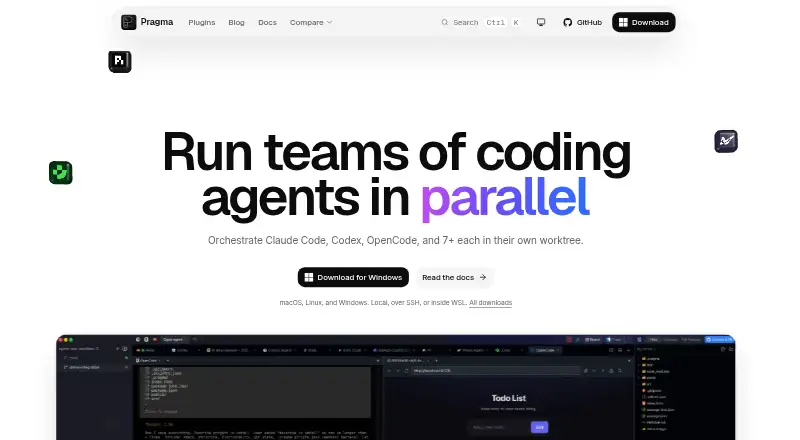 The Pragma homepage