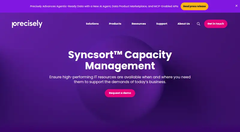 The Syncsort Capacity Management homepage
