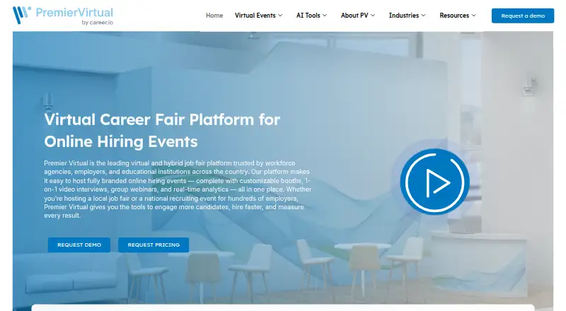 The Premier Virtual homepage