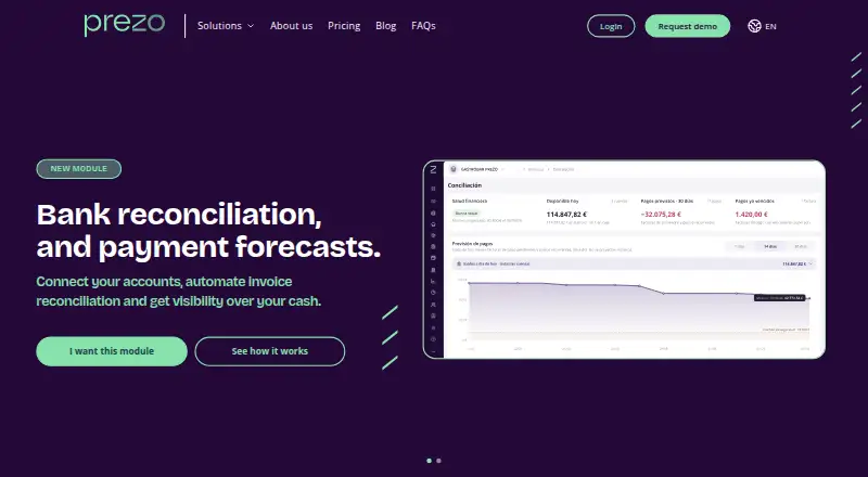 The Prezo homepage