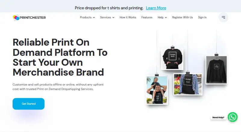 The Printchester homepage