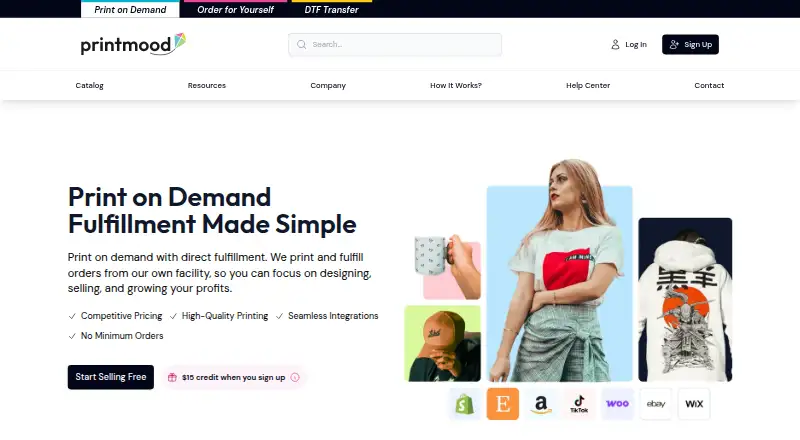 The Printmood homepage