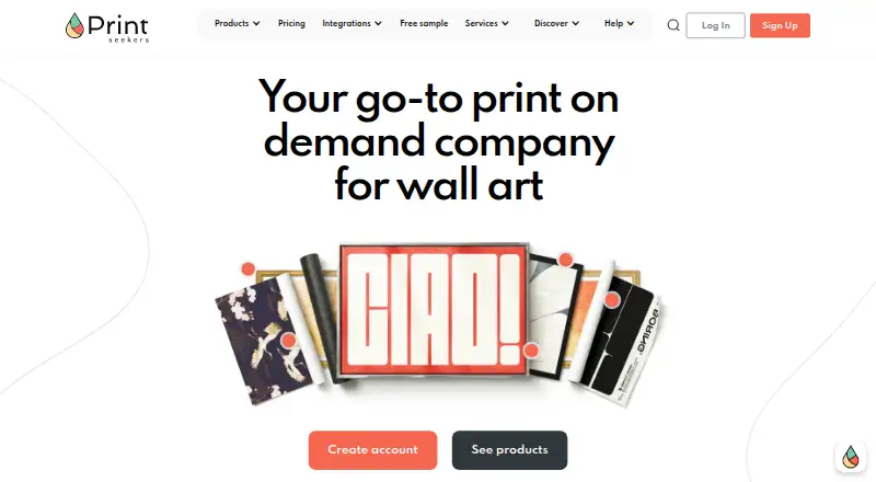The Printseekers homepage