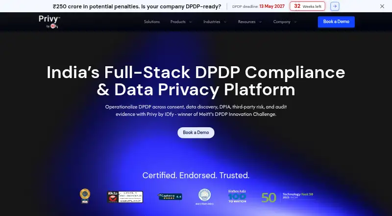 The Privy by IDfy homepage