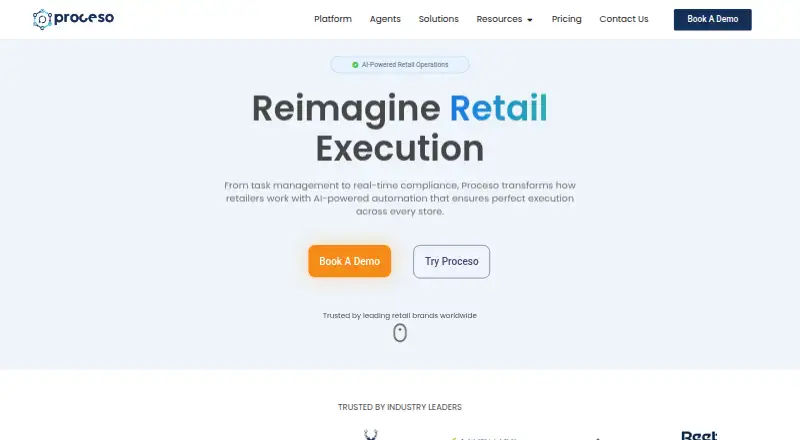 The Proceso homepage