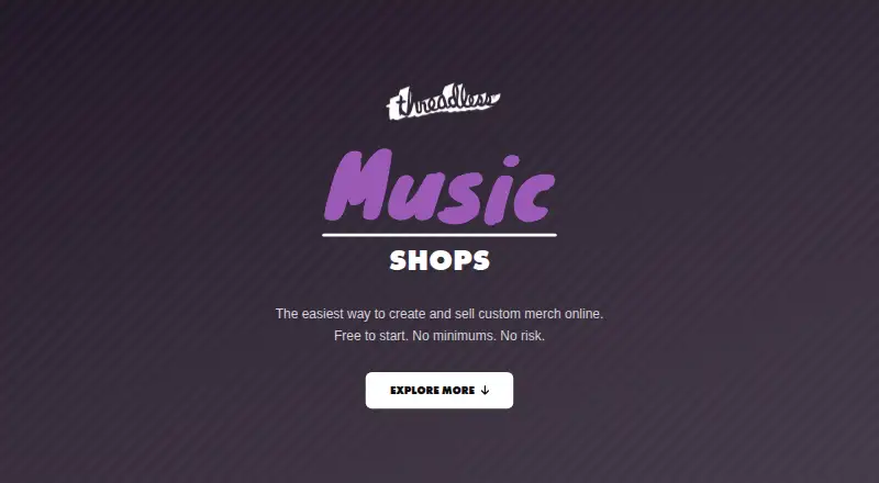 The Threadless Artist Shops homepage
