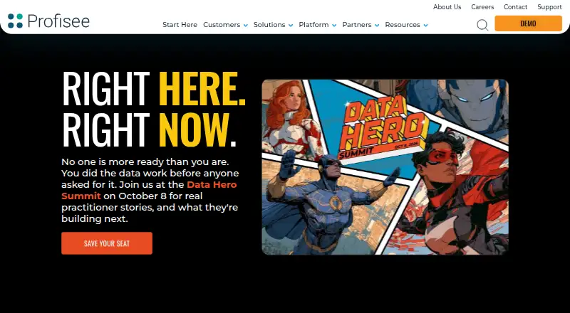 The Profisee Master Data Management homepage