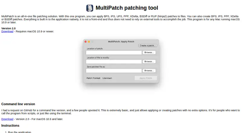 The MultiPatch homepage