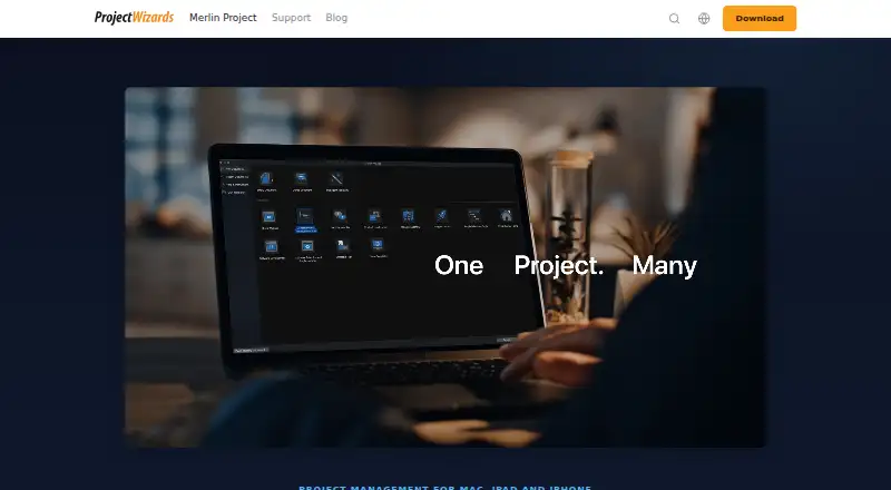 The Merlin Project homepage