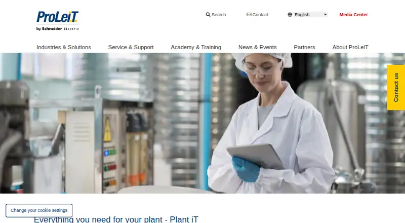 The ProLeiT Plant iT homepage