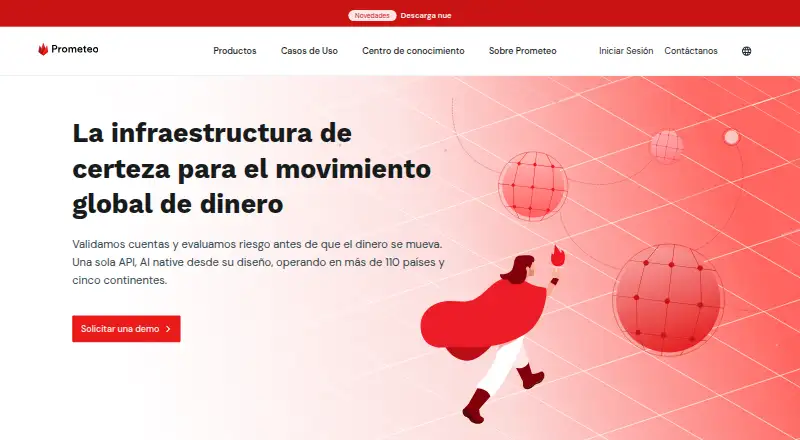 The Prometeo homepage