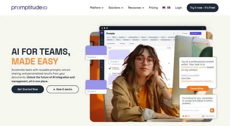 The Promptitude homepage