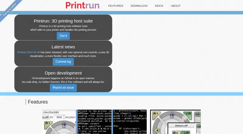 The Printrun homepage