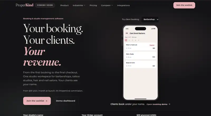 The ProperKind homepage