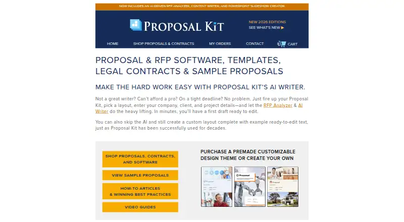 The Proposal Kit homepage