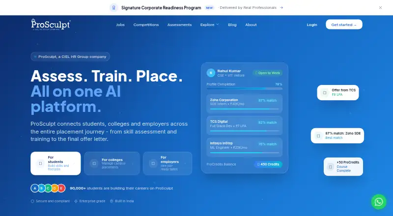 The ProSculpt homepage