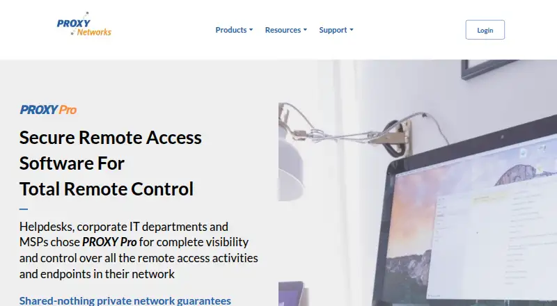 The PROXY Pro homepage