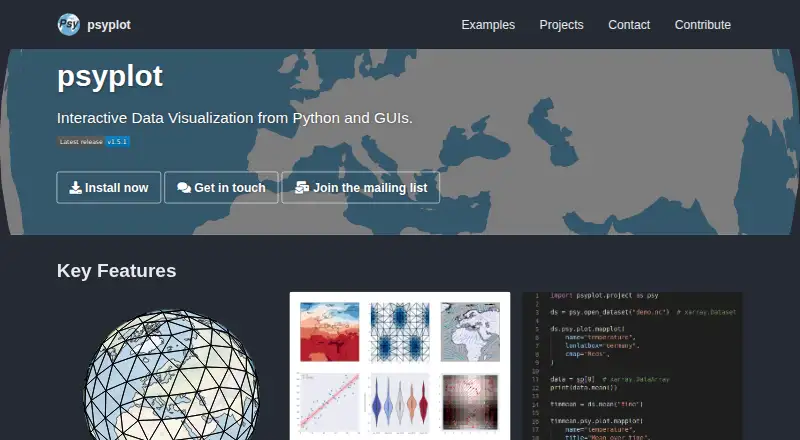 The psyplot homepage