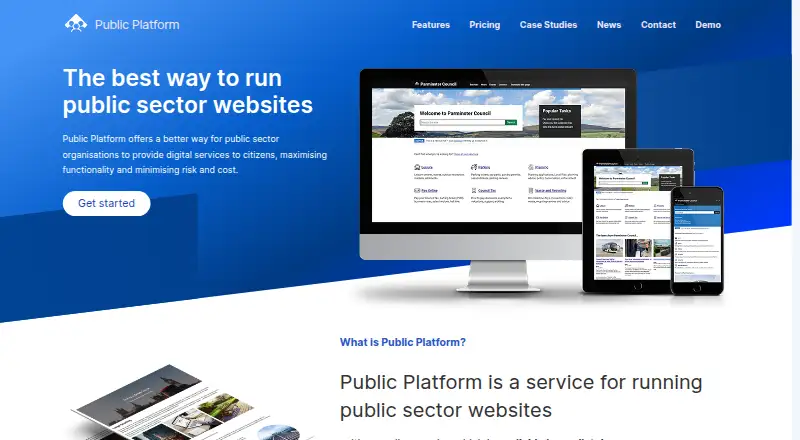 The Public Platform homepage