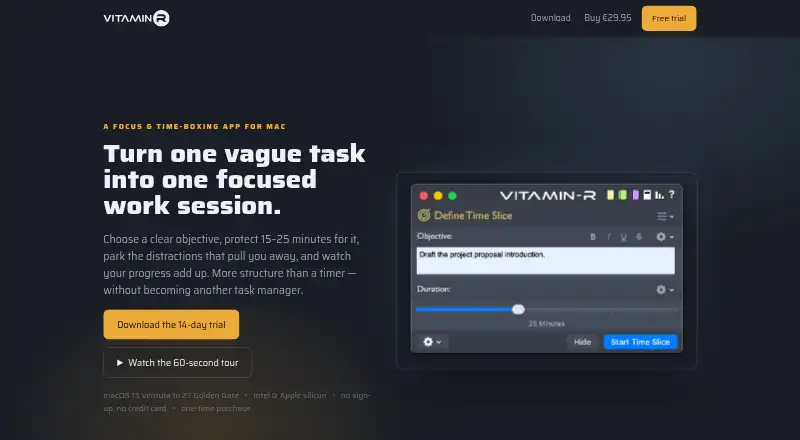 The Vitamin-R homepage
