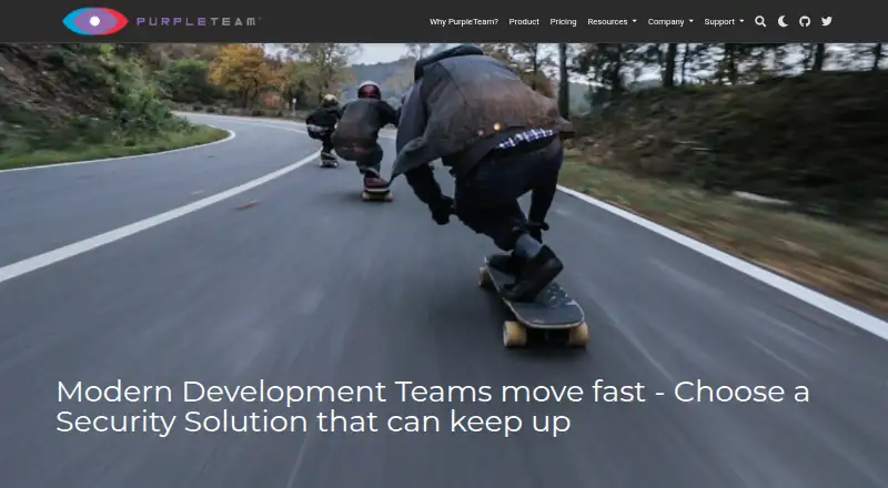 The PurpleTeam homepage