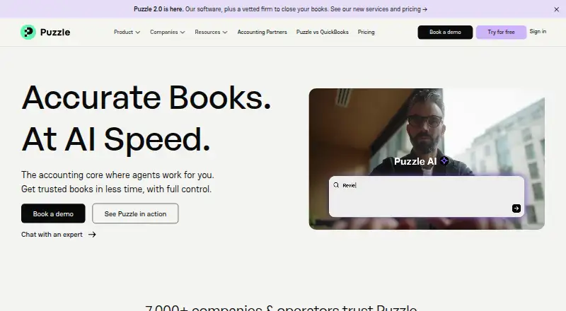 The Puzzle homepage