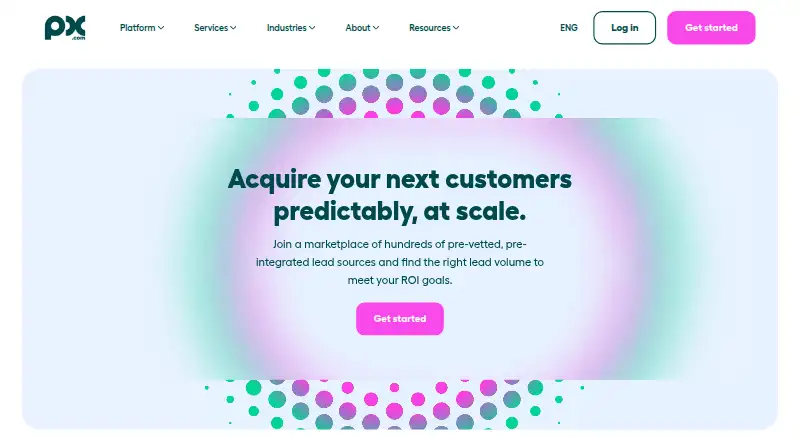 The PX homepage