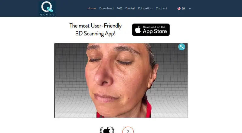 The Qlone homepage