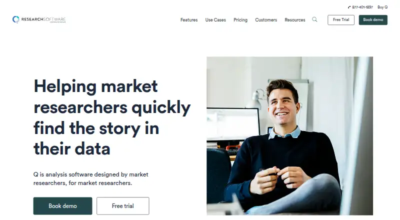 The Q Research Software homepage