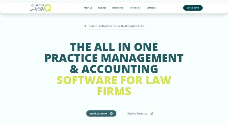 The Quantim Legal Solutions homepage