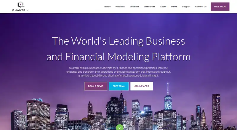 The Quantrix homepage