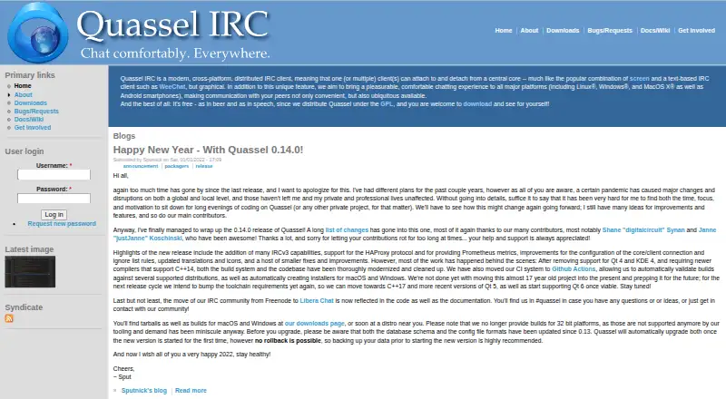 The Quassel IRC homepage