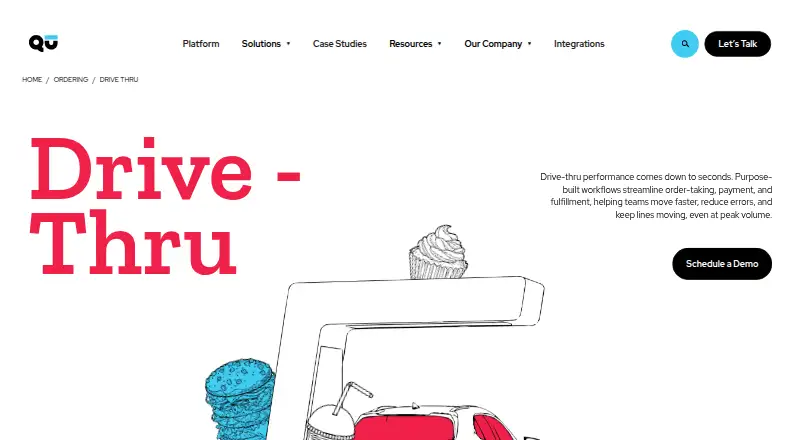The Qu Drive-Thru homepage
