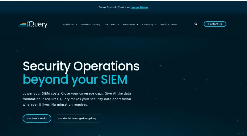 The Query homepage