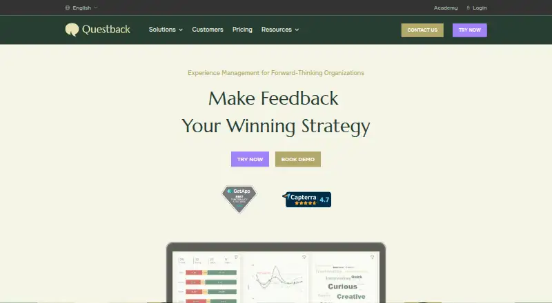 The Questback Employee Experience homepage