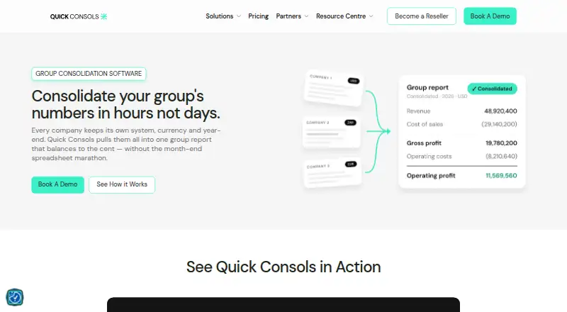 The Quick Consols homepage